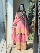 Traditional Pink Designer Suit Set with Intricate Embroidery and Lace Detailing