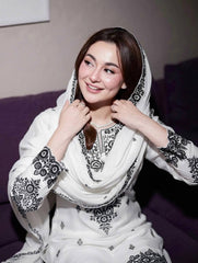 Designer White Kurta Set with Contrast Embroidery – Daily & Festive Wear