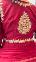 Designer Embroidered Anarkali Long Kurti with Ethnic Work